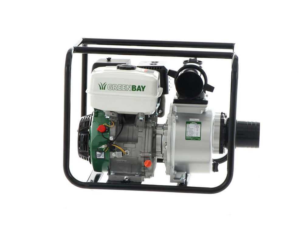 Benzin-Wasserpumpe Greenbay GB-WP 100, Anschlüsse 100 mm