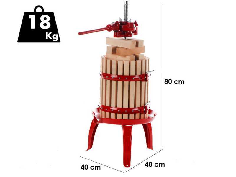 Baesso Torchio 20 - Manuelle Weinpresse - 11 l