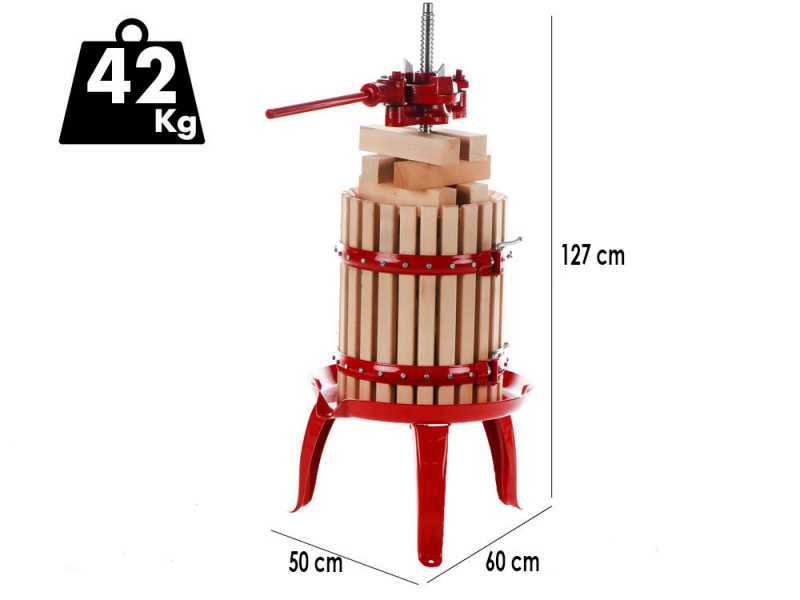 Baesso Torchio 30 - Manuelle Weinpresse - 32 l