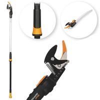 Fiskars UPX86 - Profi-Teleskop-Schneidgiraffe f&uuml;r den Baumschnitt - Schaft 240/400 cm + Hands&auml;ge -  &Oslash; 32mm