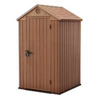 Keter Darwin braun - Gartenhaus Schuppen - 123.8x117x205.1 cm